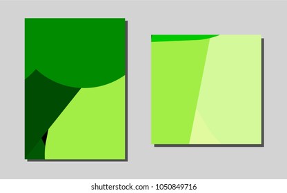 Light Greenvector brochure for ui, ux design. Booklet with textbox on colorful abstract background. The pattern can be used for any ad, booklets.