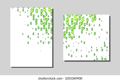 Light Greenvector brochure for ui, ux design. Blurred decorative design in abstract style with textbox. Pattern for ads, leaflets, labels of your business.