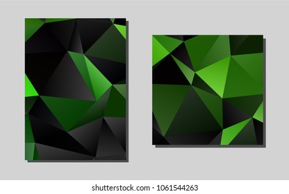 Light Greenvector brochure for ui, ux design. Abstract booklet on colored background with gradient. New design for a poster, banner of your website.