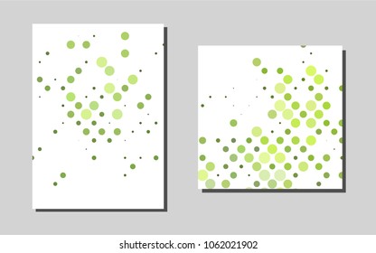 Light Greenvector brochure for ui, ux design. Booklet with textbox on colorful abstract background. New design for a poster, banner of your website.