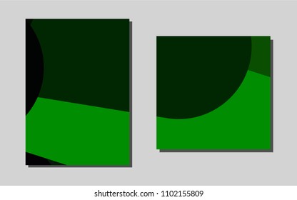 Light Greenvector brochure for ui, ux design. Beautiful colored sample in A4 size. New design for a poster, banner of your website.