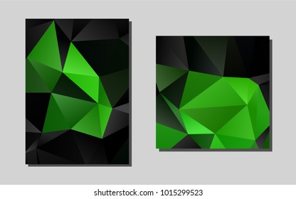 Light Greenvector cover for Envelopes. Beautiful colored sample in A4 size. New design for a poster, banner of your website.