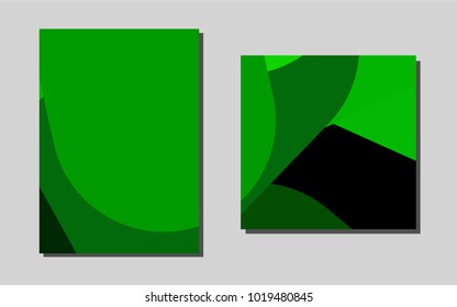 Light Greenvector cover for Envelopes. Beautiful colored sample in A4 size. Completely new template for your brand book.