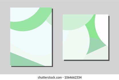 Light Greenvector cover for Envelopes. Beautiful colored sample in A4 size. Pattern can be used as a template for calendars.