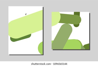 Light Greenvector cover for Envelopes. Blurred decorative design in abstract style with textbox. Completely new template for your brand book.