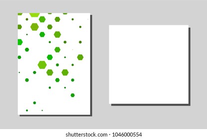 Light Greenvector cover for Envelopes. Modern abstract design concept with colorful gradient. Completely new template for your brand book.