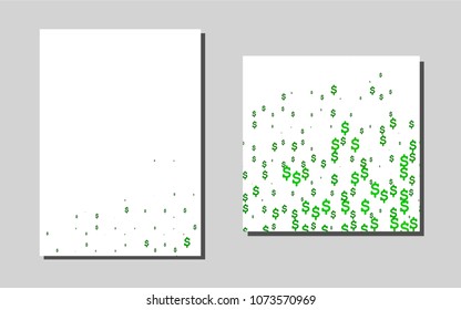 Light Greenvector cover for Envelopes. Modern abstract design concept with colorful gradient. Pattern for ads, leaflets, labels of your business.