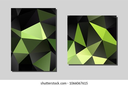 Light Greenvector layout for Leaflets. Beautiful colored sample in A4 size. The pattern can be used for any ad, booklets.
