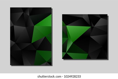 Light Greenvector layout for Leaflets. Blurred decorative design in abstract style with textbox. Pattern for beautiful business cards, folders.