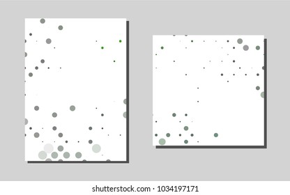 Light Greenvector layout for Leaflets. Blurred decorative design in abstract style with textbox. The pattern can be used for any ad, booklets.