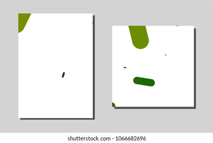 Light Greenvector layout for Leaflets. Glitter abstract design concept with text box. The pattern can be used for any ad, booklets.