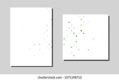 Light Greenvector layout for Leaflets. Glitter abstract design concept with text box. Pattern for beautiful business cards, folders.