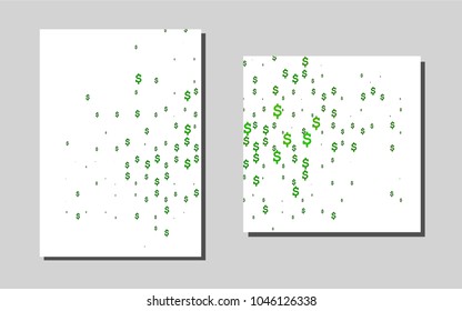 Light Greenvector layout for Leaflets. Modern abstract design concept with colorful gradient. Beautiful design for cover of notepads.