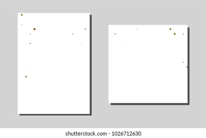 Light Greenvector pattern for posters. Beautiful colored sample in A4 size. Pattern for beautiful business cards, folders.
