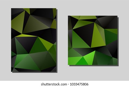 Light Greenvector pattern for posters. Blurred decorative design in abstract style with textbox. Completely new template for your brand book.