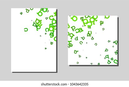 Light Greenvector pattern for posters. Blurred decorative design in abstract style with textbox. New design for a poster, banner of your website.
