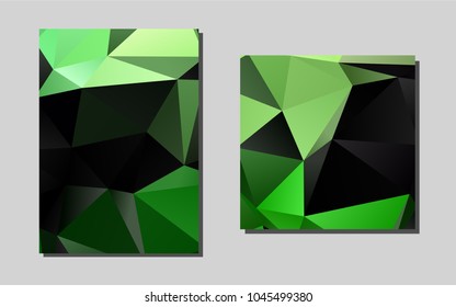 Light Greenvector pattern for posters. Modern abstract design concept with colorful gradient. The pattern can be used for any ad, booklets.