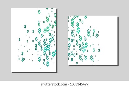 Light Greenvector pattern for posters. Modern abstract design concept with colorful gradient. The pattern can be used for any ad, booklets.