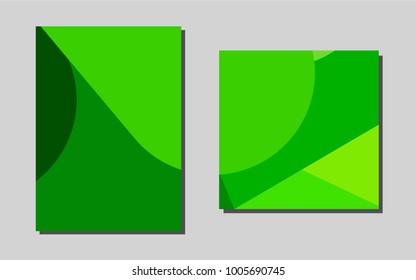 Light Greenvector template for landing pages. Abstract booklet on colored background with gradient. Pattern can be used as a template for calendars.
