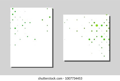 Light Greenvector template for landing pages. Web interface on abstract background with colorful gradient. Pattern can be used as a template for calendars.