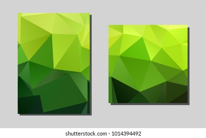 Light Greenvector template for landing pages. Glitter abstract design concept with text box. Pattern for beautiful business cards, folders.