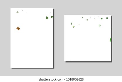 Light Greenvector template for landing pages. Blurred decorative design in abstract style with textbox. Beautiful design for cover of notepads.