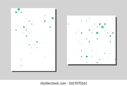 Light Greenvector template for landing pages. Abstract booklet on colored background with gradient. Pattern for beautiful business cards, folders.