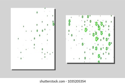 Light Greenvector template for landing pages. Beautiful colored sample in A4 size. Completely new template for your brand book.
