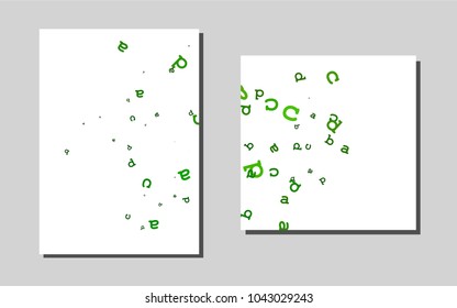 Light Greenvector template for landing pages. Blurred decorative design in abstract style with textbox. The pattern can be used for any ad, booklets.