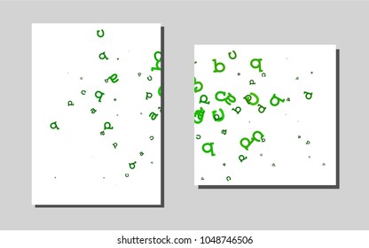 Light Greenvector template for landing pages. Modern abstract design concept with colorful gradient. The pattern can be used for any ad, booklets.