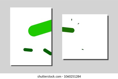 Light Greenvector template for landing pages. Glitter abstract design concept with text box. Beautiful design for cover of notepads.