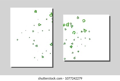 Light Greenvector template for landing pages. Web interface on abstract background with colorful gradient. Beautiful design for cover of notepads.