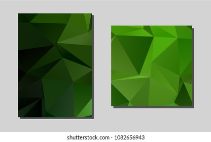 Light Greenvector template for landing pages. Web interface on abstract background with colorful gradient. Pattern can be used as a template for calendars.