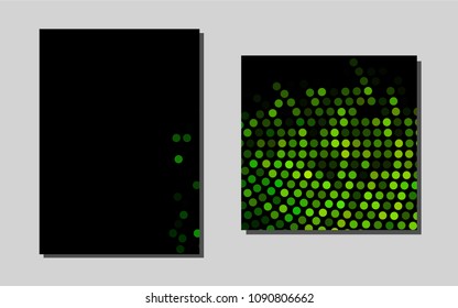 Light Greenvector template for landing pages. Beautiful colored sample in A4 size. New design for a poster, banner of your website.