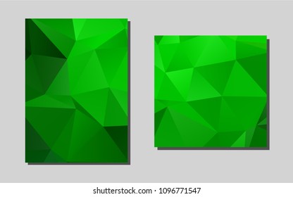 Light Greenvector template for landing pages. Web interface on abstract background with colorful gradient. Pattern for beautiful business cards, folders.