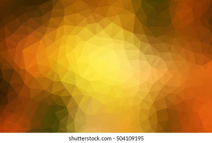 Light green-yellow abstract mosaic background. Colorful abstract illustration with gradient. Triangular pattern for your business design.