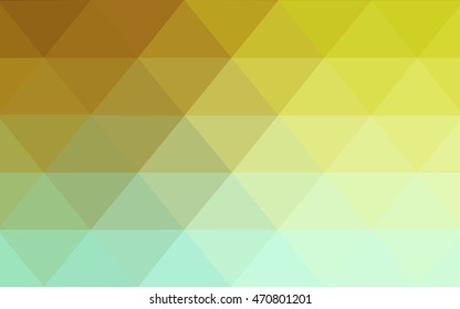 Light green-yellow abstract mosaic pattern. Creative illustration in halftone style with gradient. The elegant pattern can be used as part of a brand book.