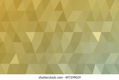 Light green-yellow abstract mosaic pattern. Shining illustration, which consist of triangles. Triangular pattern for your business design.