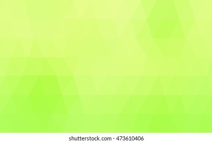 Light green-yellow abstract mosaic template. A sample with polygonal shapes. The template can be used as a background for cell phones.