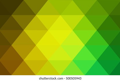 Light green-yellow abstract mosaic template. Colorful illustration in abstract style with gradient. Brand-new style for your business design.