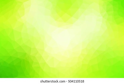 Light green-yellow abstract mosaic template. Glitter abstract illustration with an elegant design. A completely new template for your business design.