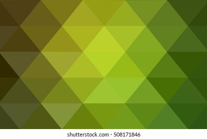 Light green-yellow abstract mosaic template. Colorful illustration in abstract style with gradient. Brand-new design for your business.