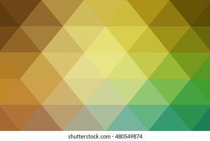 Light green-yellow abstract polygonal background. Creative geometric illustration in Origami style with gradient. A completely new template for your business design.