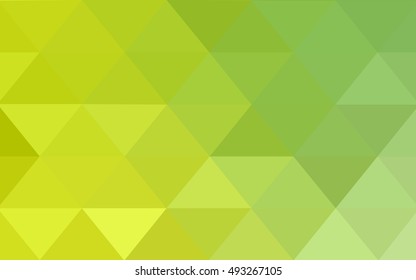 Light green-yellow abstract polygonal background. Colorful abstract illustration with gradient. A completely new design for your business.
