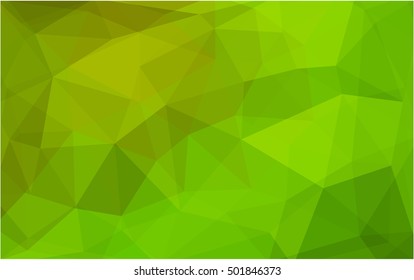 Light green-yellow abstract polygonal background. A sample with polygonal shapes. Triangular pattern for your business design.