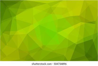 Light green-yellow abstract polygonal background. A sample with polygonal shapes. A completely new design for your business.