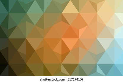 Light green-yellow abstract polygonal background. Creative geometric illustration in Origami style with gradient. A completely new template for your business design.