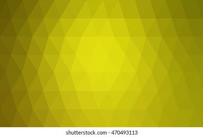 Light green-yellow abstract polygonal pattern. Glitter abstract illustration with an elegant design. The textured pattern can be used for background.