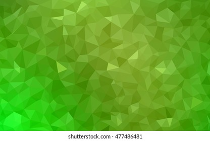 Light green-yellow abstract polygonal pattern. Shining colored illustration in a brand-new style. The polygonal design can be used for your web site.