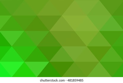 Light green-yellow abstract polygonal pattern. A vague abstract illustration with gradient. A completely new design for your business.